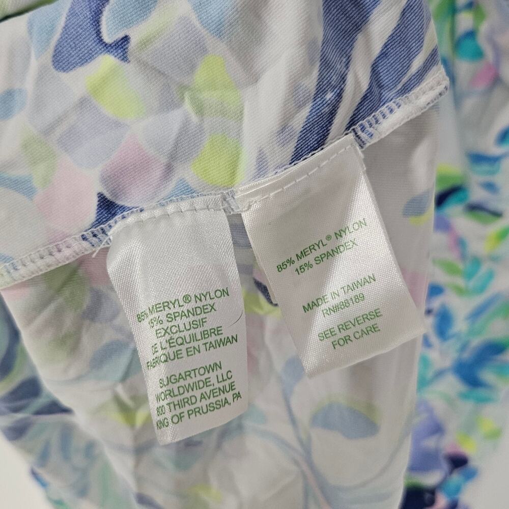 Lilly Pulitzer Blue and Green Patterned Tank Top - Picture 6 of 8